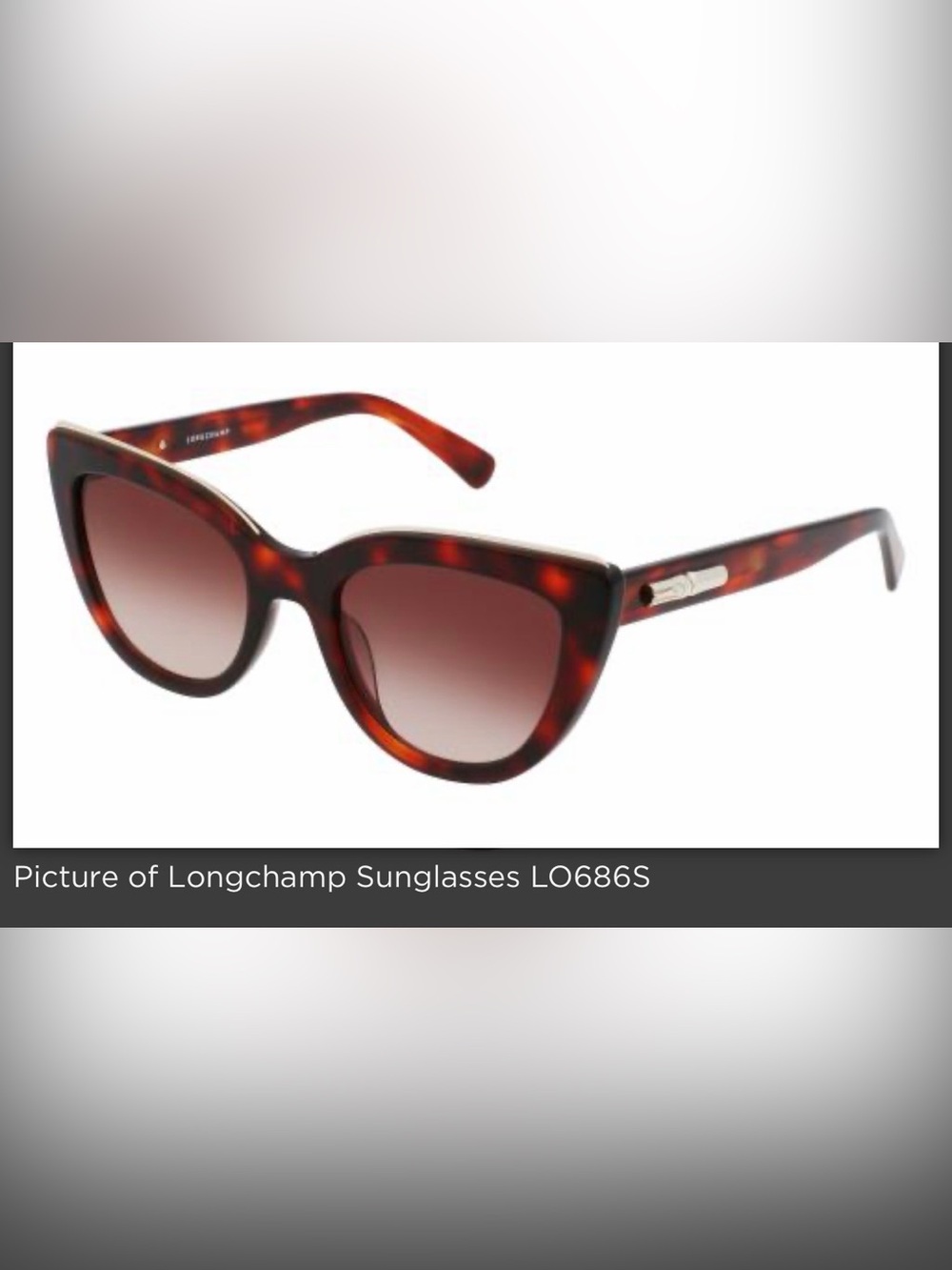 Longchamp Tortoiseshell Cat-Eye Sunglasses - Brown Gradient